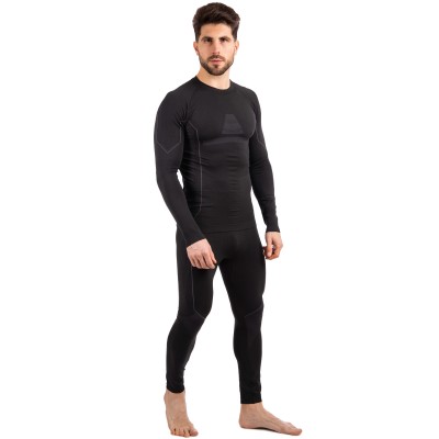 Мужской комплект термобелья Zelart CO-2194-2196, черный L-XL