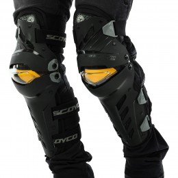 Мотонаколенники PRO-BIKER P20 защитные для мотоцикла, 2шт, черные
