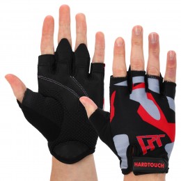 Перчатки для фитнеса HARD TOUCH FG-009 XS-L черный-розовый - идеальные для тренировок