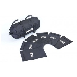 Сумка для кроссфита Sandbag FI-6232-2 50LB (PU, вес до 23 кг, 5 филлеров для песка, черный)
