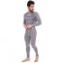 Термофутболка для активного спорта мужская Zelart CO-2191 размер L-XL серый