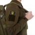 Шеврон патч на липучке "Тризуб" TY-9912 черный-желтый