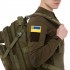 Шеврон патч на липучке "Флаг Украины с гербом" TY-9925 желтый-голубой