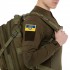 Шеврон патч на липучке "Флаг Украины с гербом" TY-9926 желтый-голубой