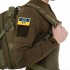 Шеврон патч на липучке "Флаг Украины с гербом" TY-9926 желтый-голубой
