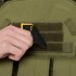 Шеврон патч на липучке "Тризуб" TY-9928 черный-желтый